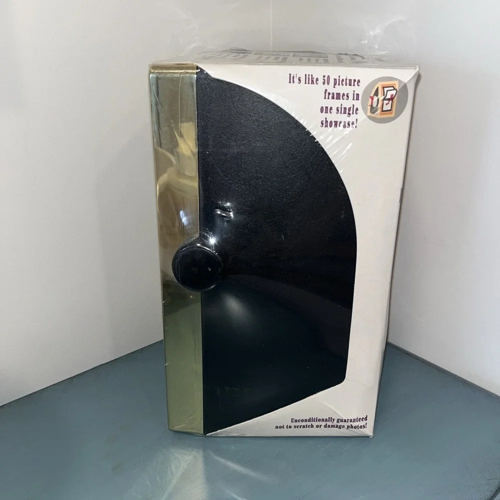 Vintage Photo Star Rotary Photo Showcase Sealed Holds 50 Photos 1990s Brass